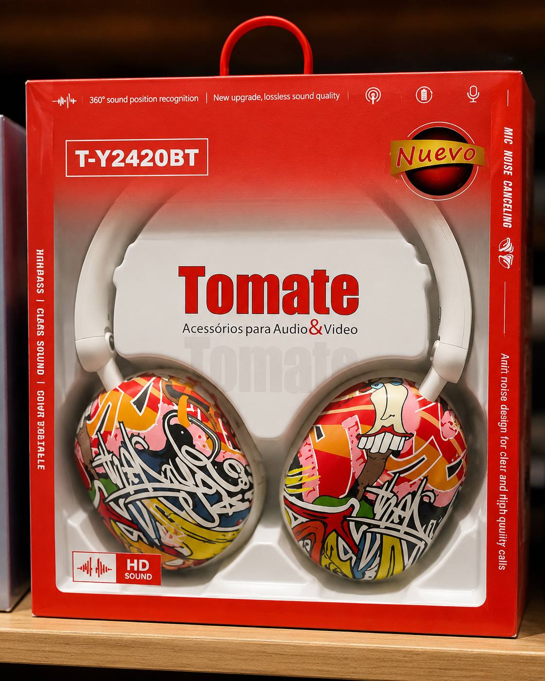 Auriculares Vincha Tomate T-Y2420BT