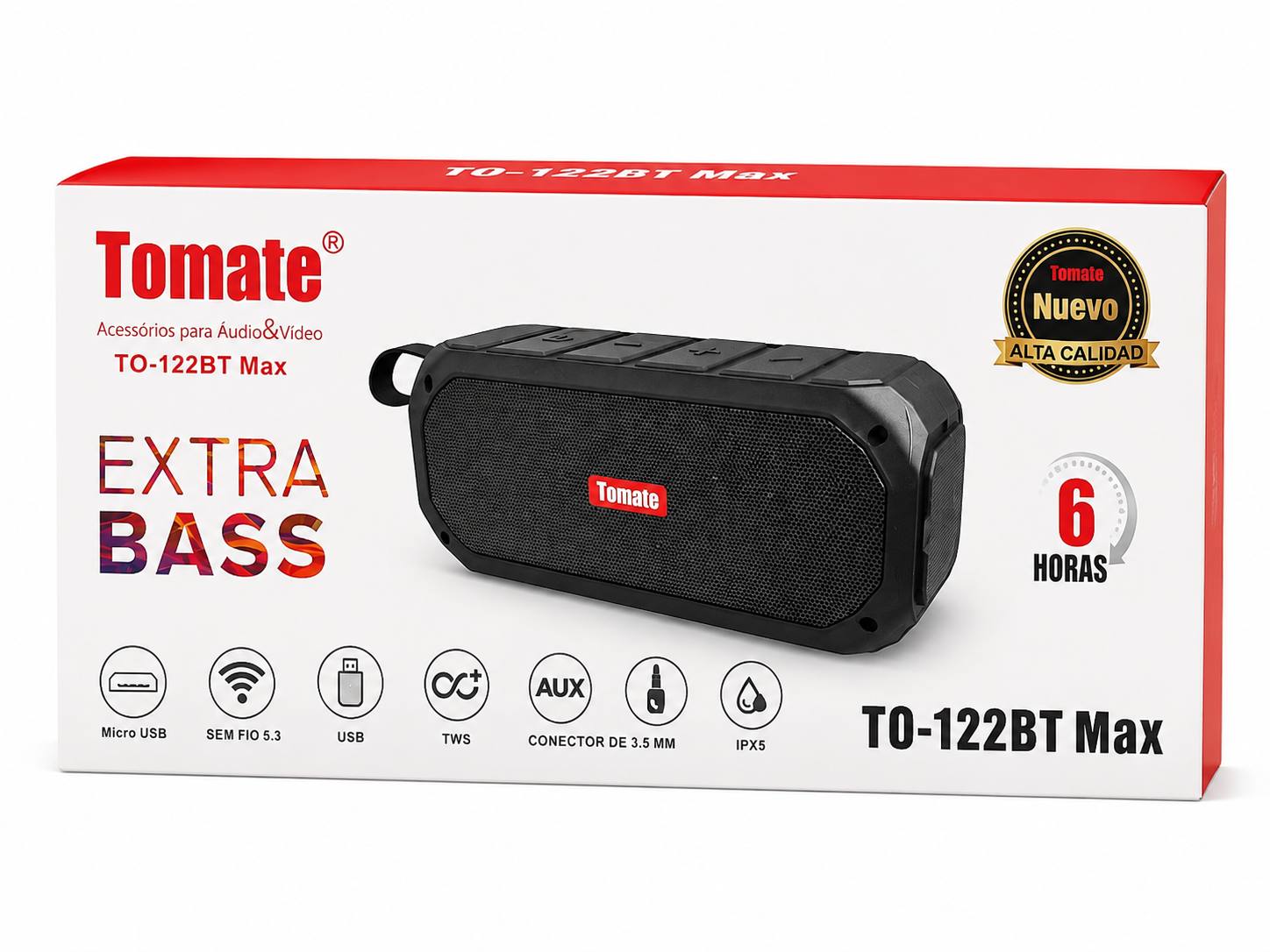 Parlante Tomate Extra Bass TO-122BT Max